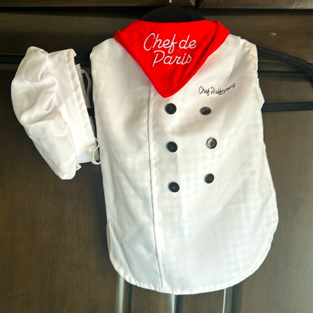 Dog chef costume, chef Ruffgang set